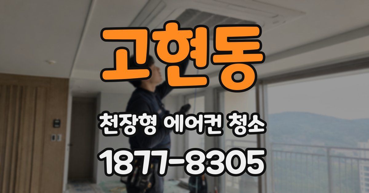 고현동 천장형 에어컨 청소