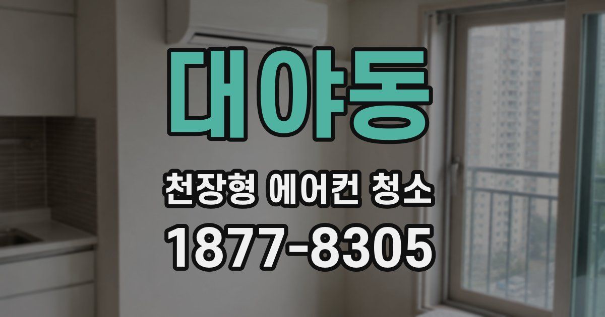 대야동 천장형 에어컨 청소