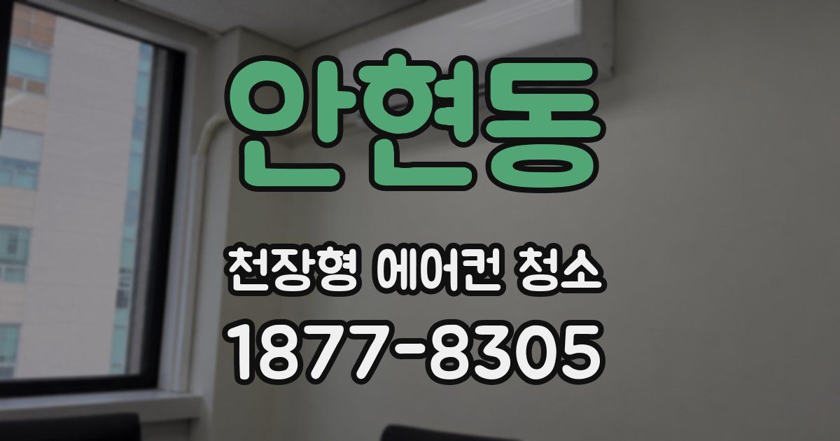 안현동 천장형 에어컨 청소