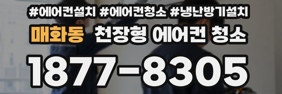 매화동 천장형 에어컨 청소