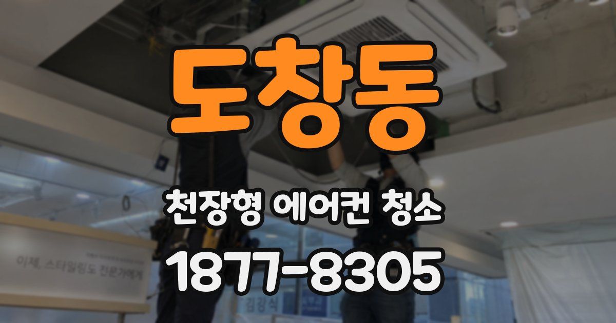 도창동 천장형 에어컨 청소