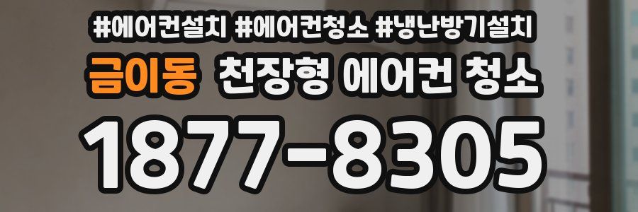 금이동 천장형 에어컨 청소