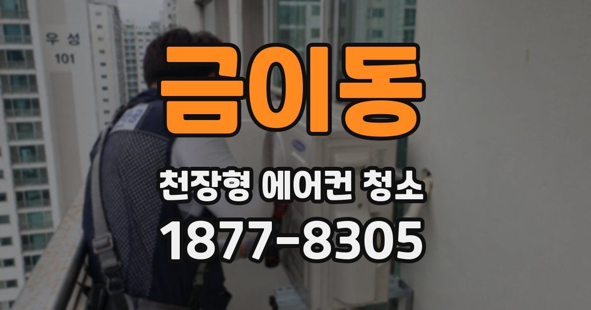 금이동 천장형 에어컨 청소