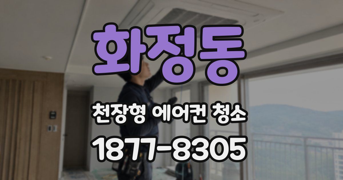 화정동 천장형 에어컨 청소