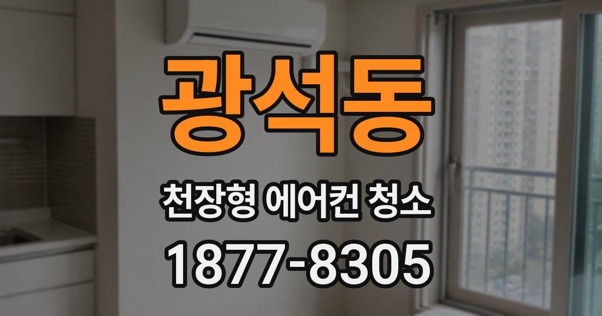 광석동 천장형 에어컨 청소