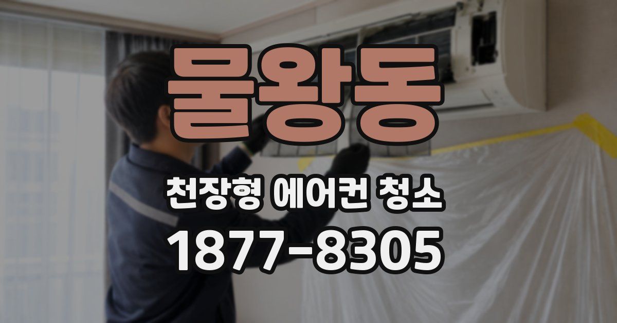 물왕동 천장형 에어컨 청소
