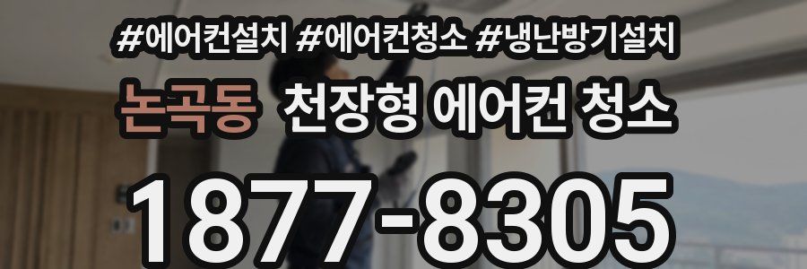 논곡동 천장형 에어컨 청소