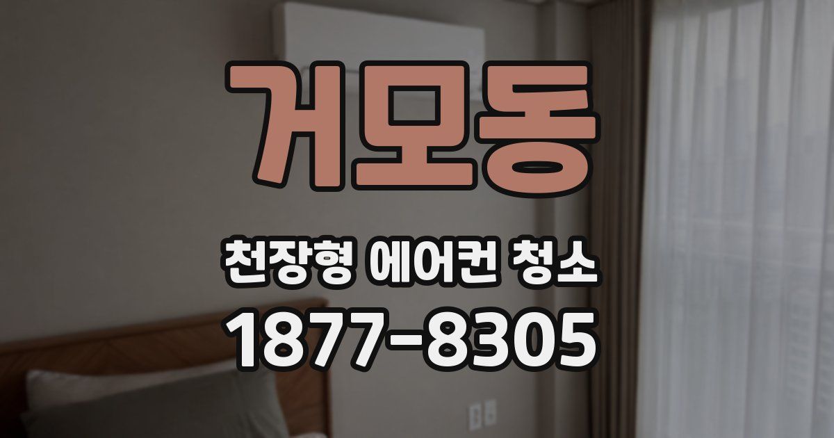 거모동 천장형 에어컨 청소