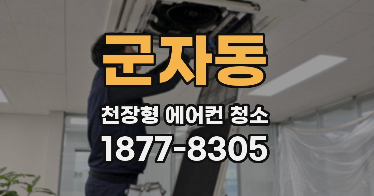 군자동 천장형 에어컨 청소