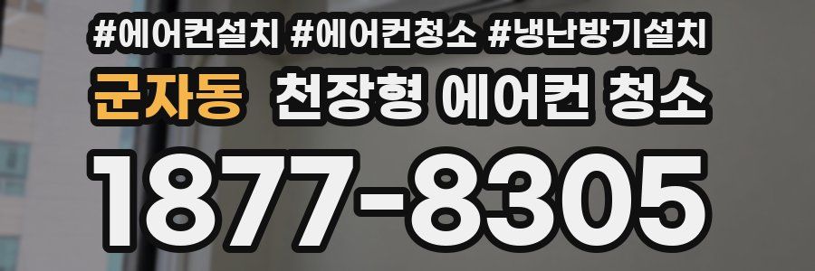 군자동 천장형 에어컨 청소
