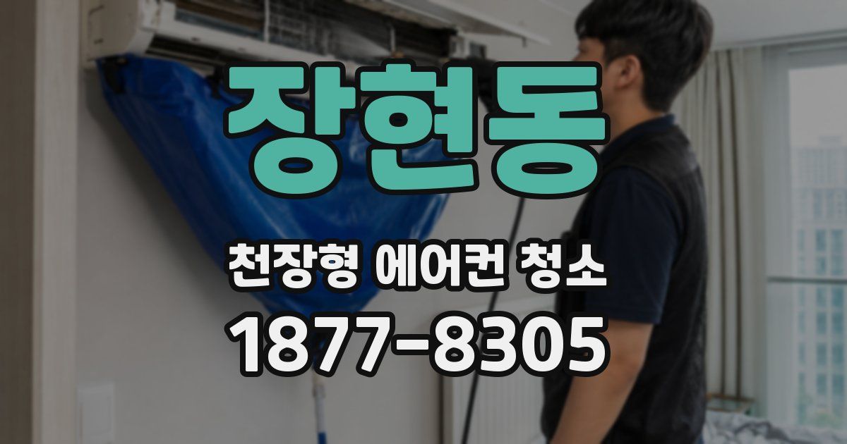 장현동 천장형 에어컨 청소