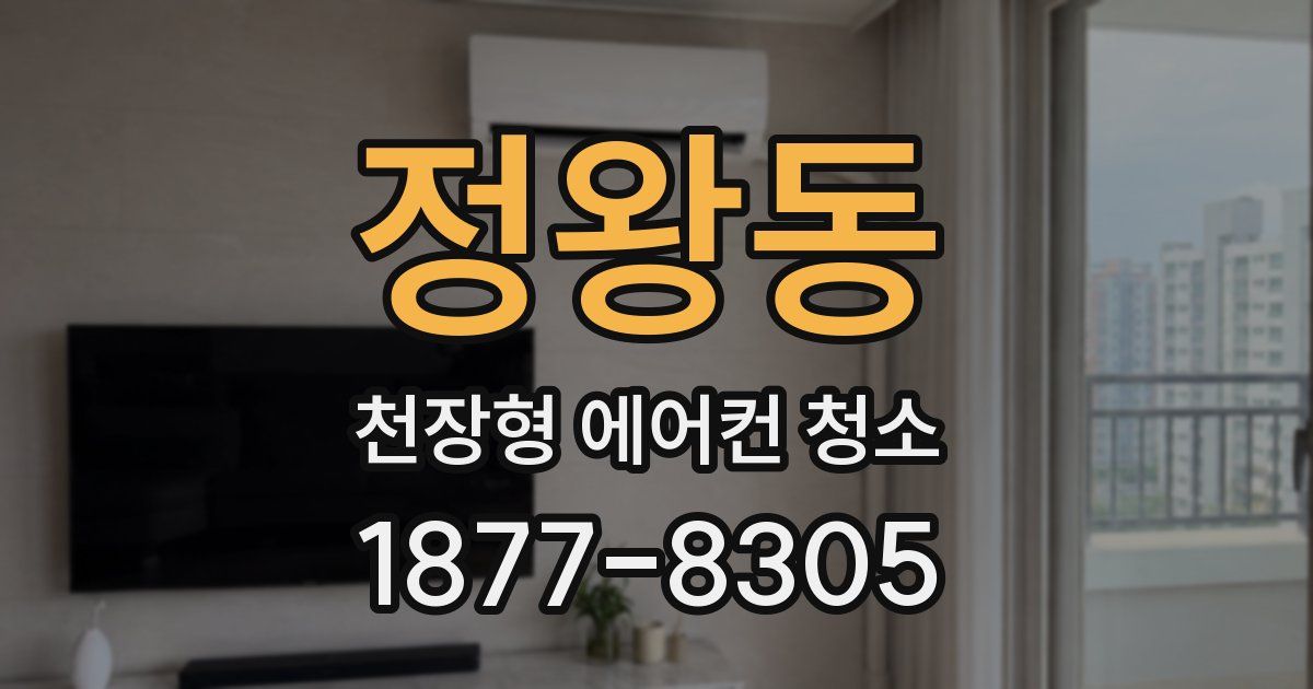 정왕동 천장형 에어컨 청소