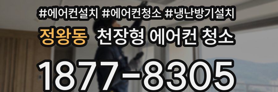 정왕동 천장형 에어컨 청소