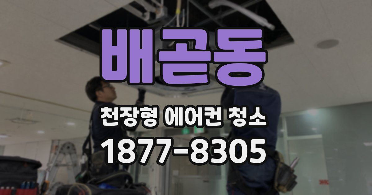 배곧동 천장형 에어컨 청소