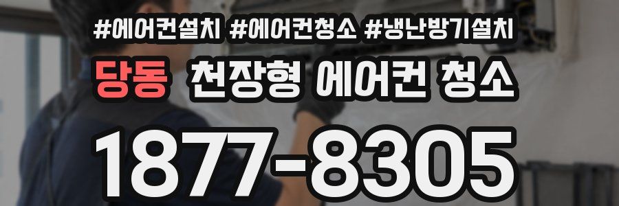 당동 천장형 에어컨 청소