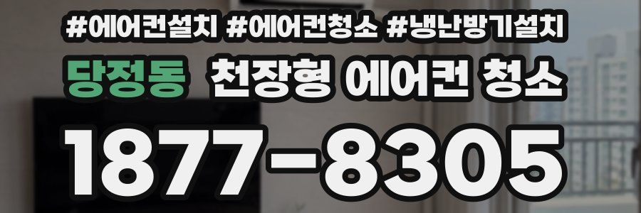 당정동 천장형 에어컨 청소