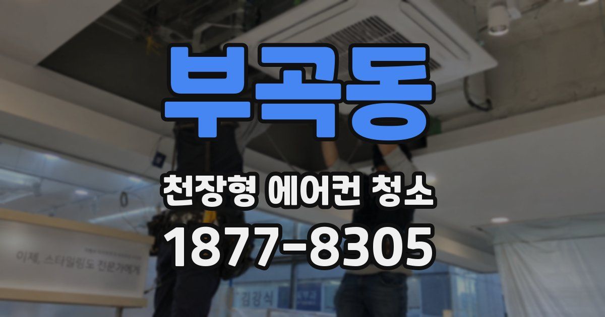 부곡동 천장형 에어컨 청소