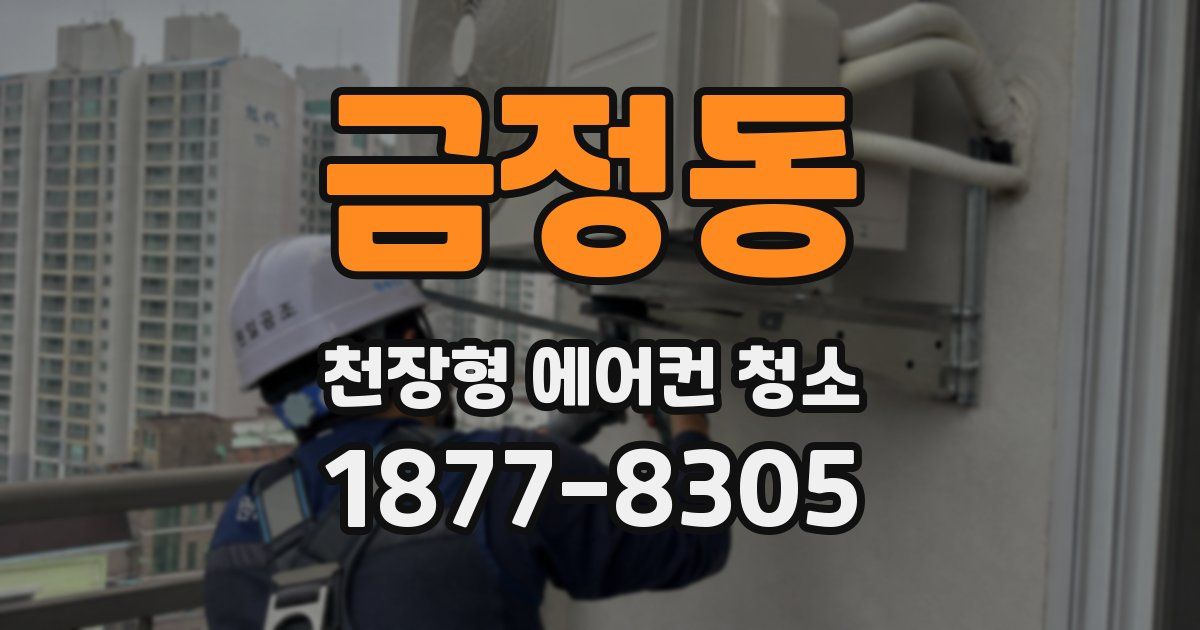 금정동 천장형 에어컨 청소