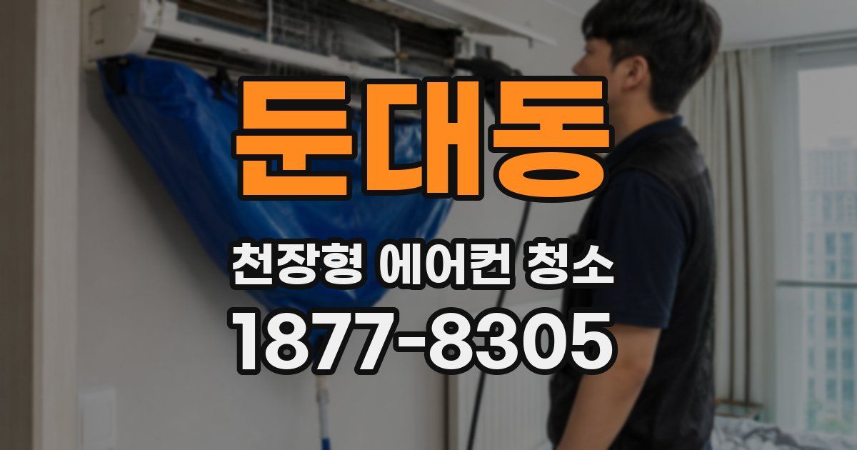 둔대동 천장형 에어컨 청소