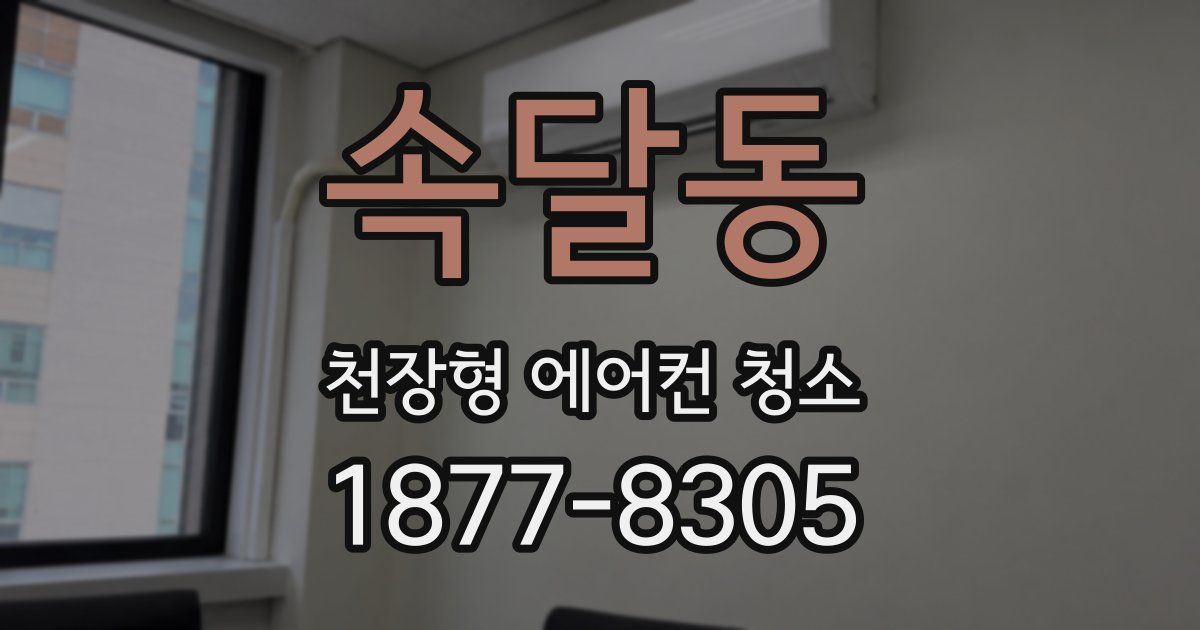 속달동 천장형 에어컨 청소