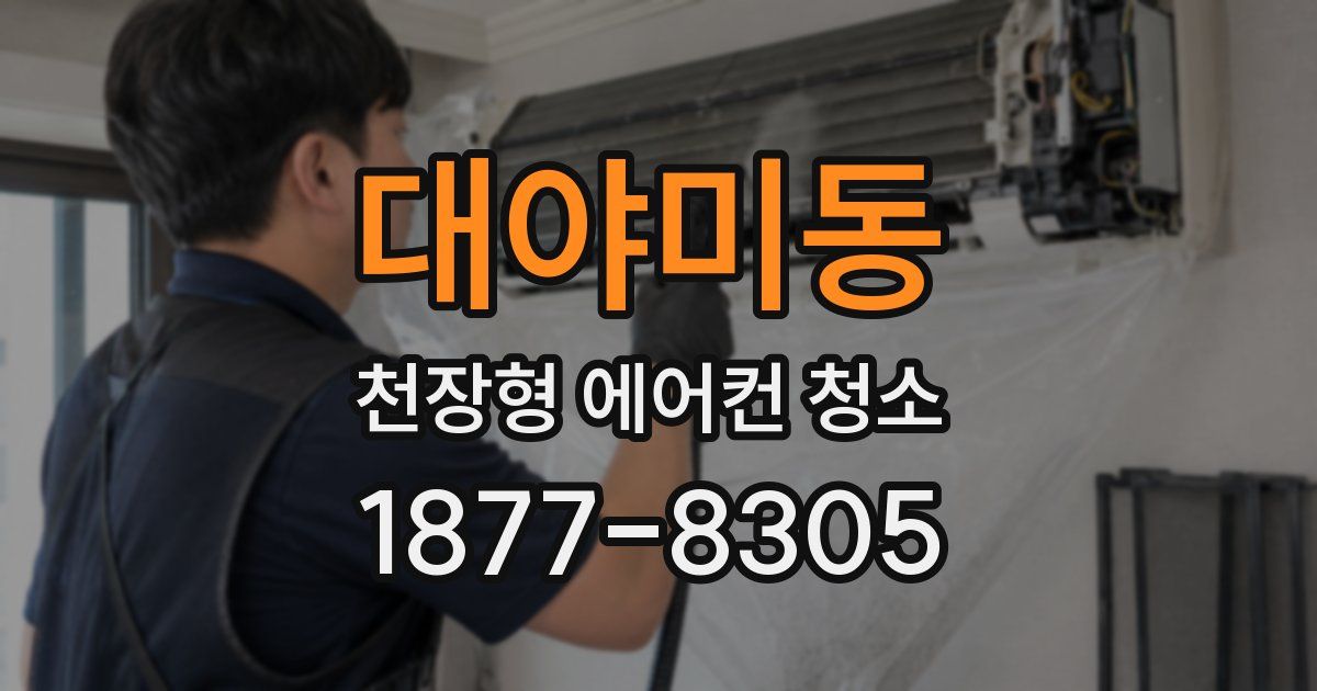 대야미동 천장형 에어컨 청소