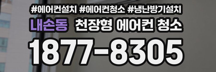 내손동 천장형 에어컨 청소