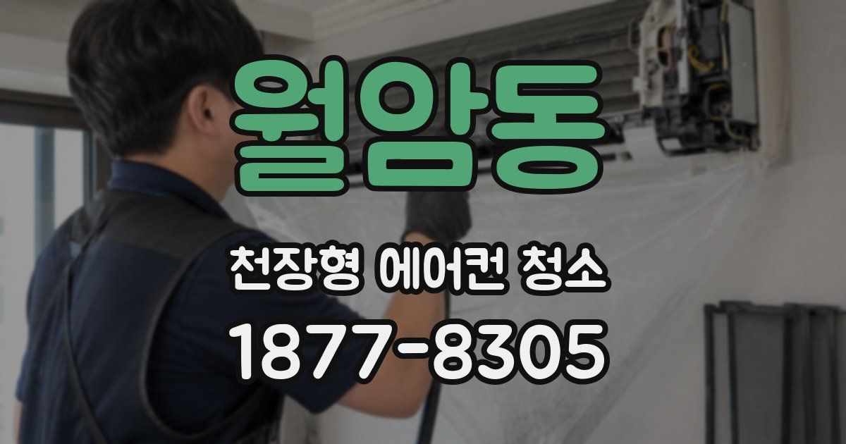 월암동 천장형 에어컨 청소