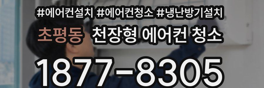 초평동 천장형 에어컨 청소