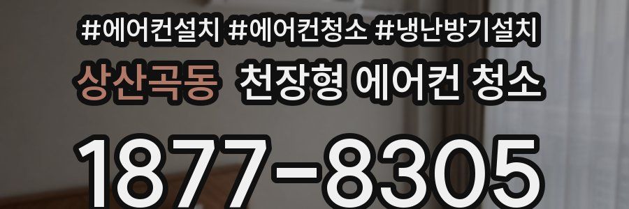 상산곡동 천장형 에어컨 청소