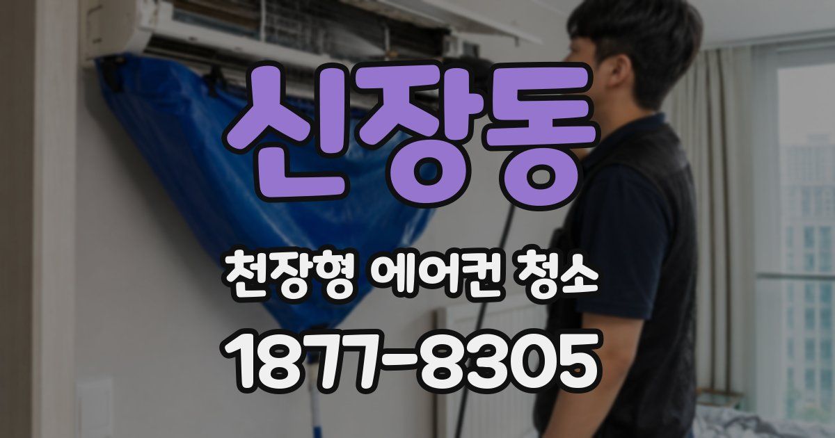 신장동 천장형 에어컨 청소