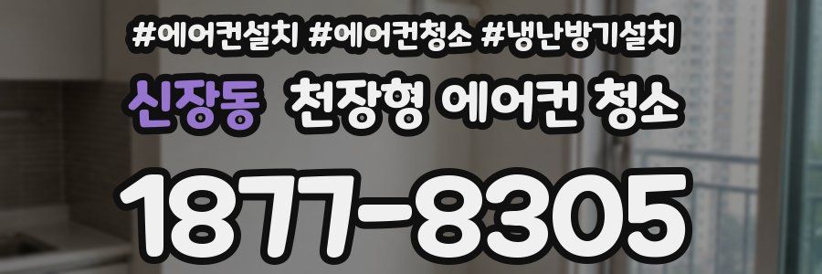 신장동 천장형 에어컨 청소