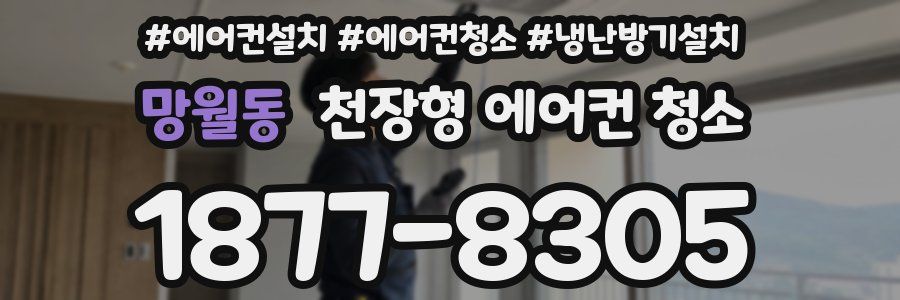 망월동 천장형 에어컨 청소