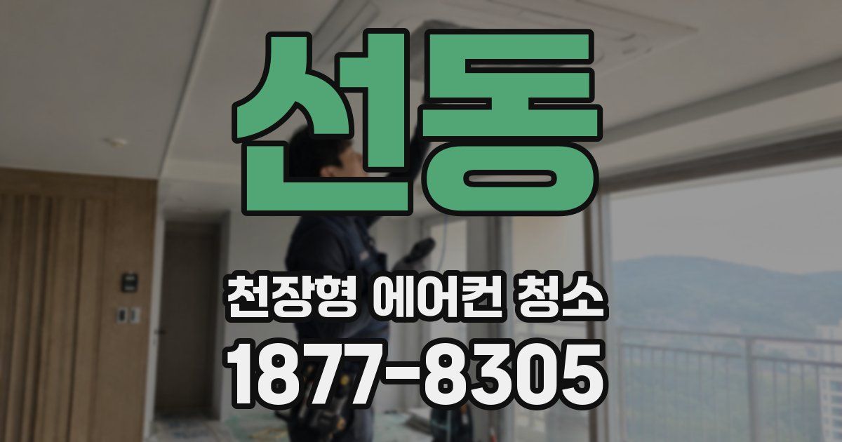 선동 천장형 에어컨 청소