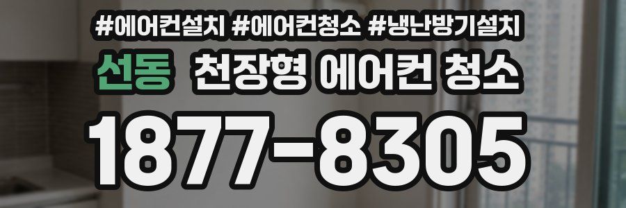 선동 천장형 에어컨 청소