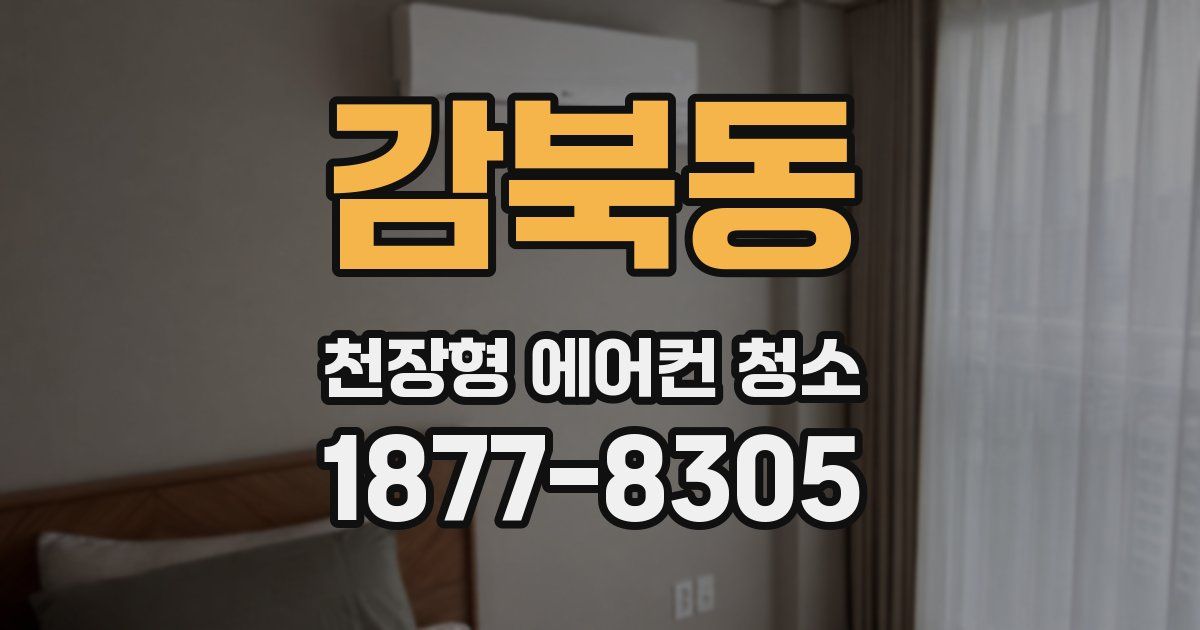 감북동 천장형 에어컨 청소