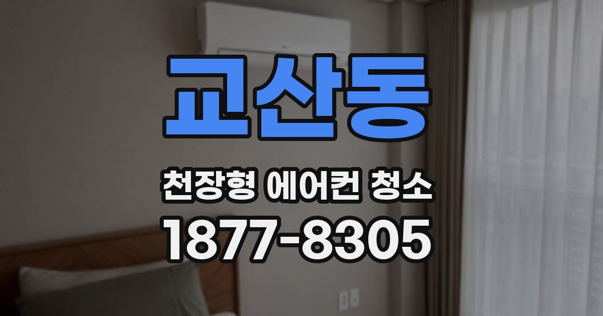 교산동 천장형 에어컨 청소