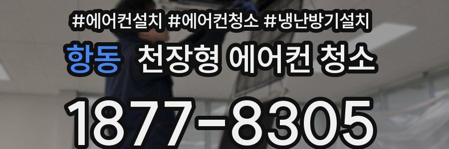 항동 천장형 에어컨 청소