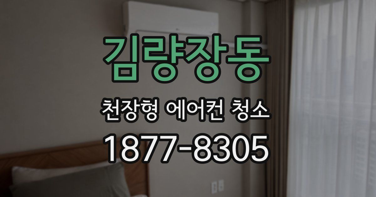 김량장동 천장형 에어컨 청소