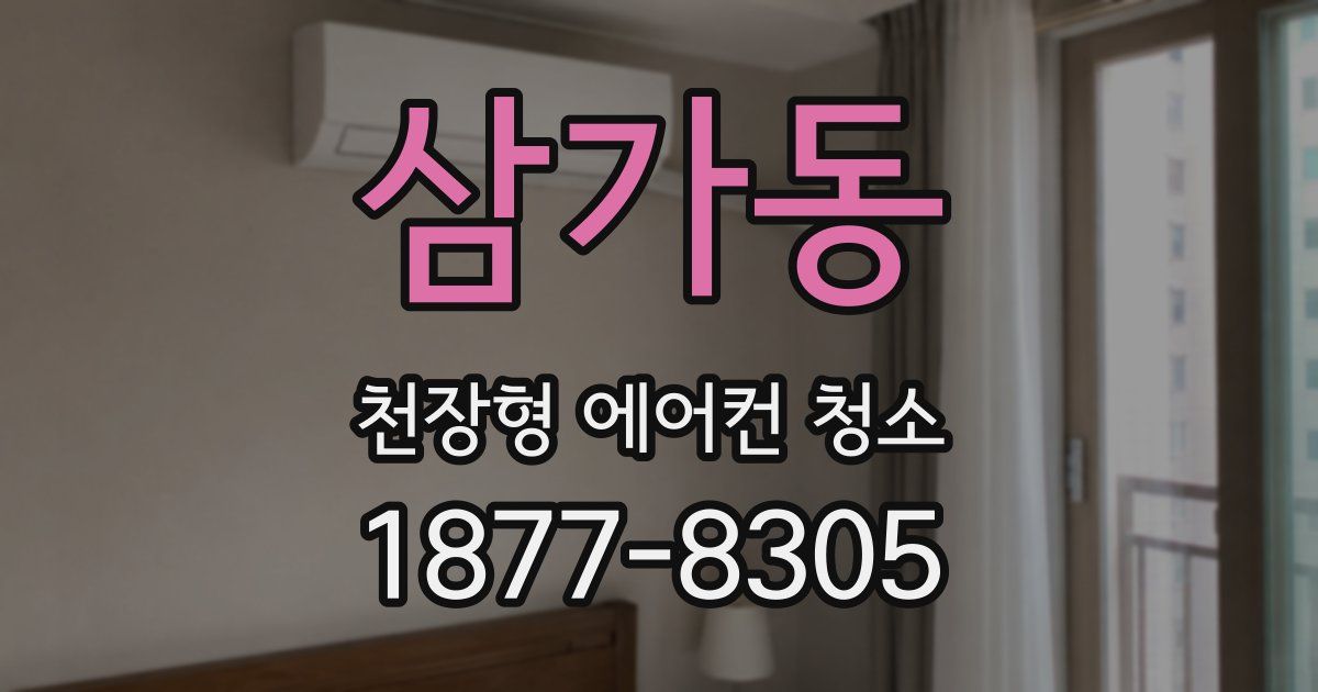 삼가동 천장형 에어컨 청소