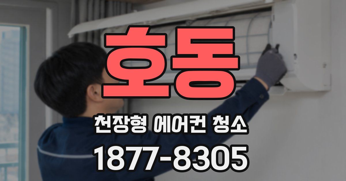 호동 천장형 에어컨 청소