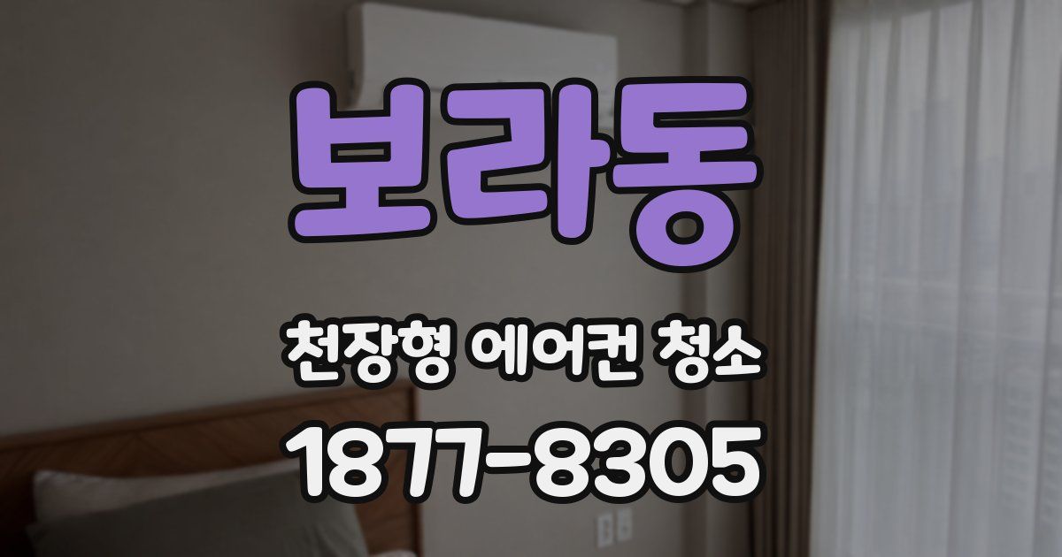 보라동 천장형 에어컨 청소