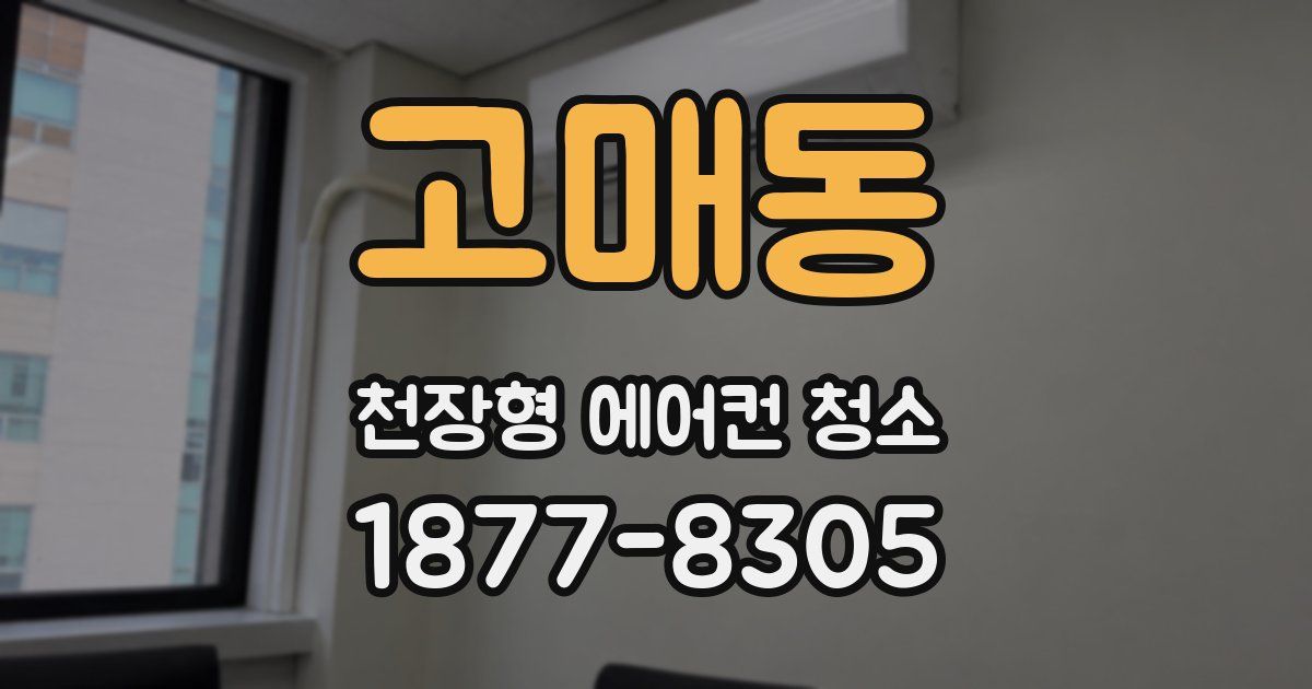 고매동 천장형 에어컨 청소