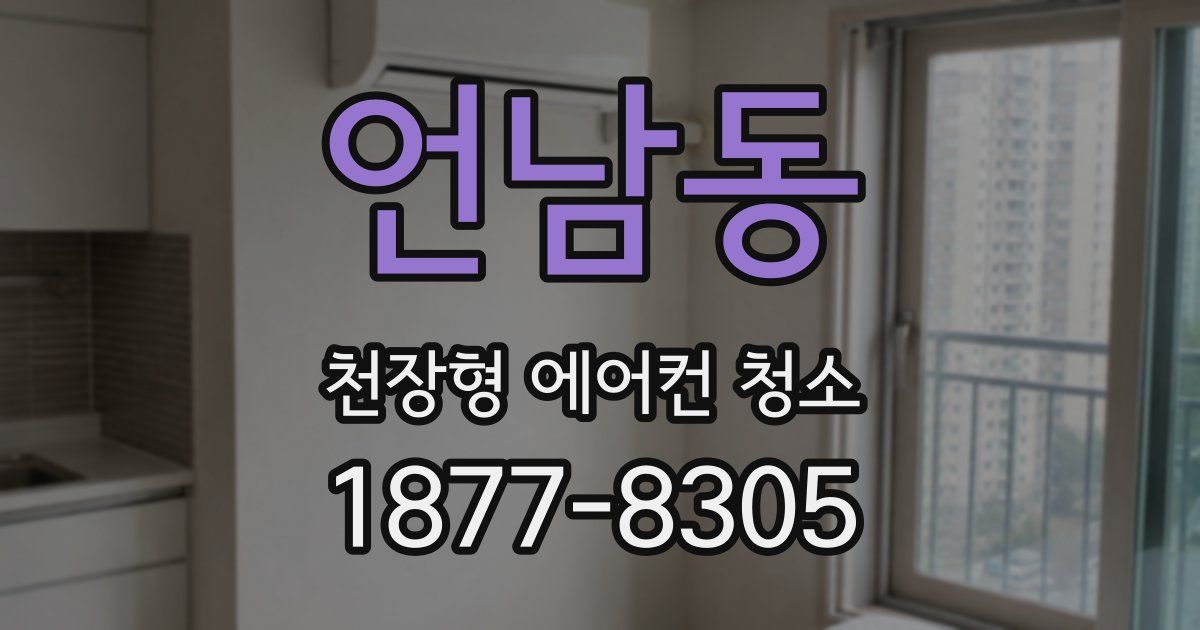 언남동 천장형 에어컨 청소