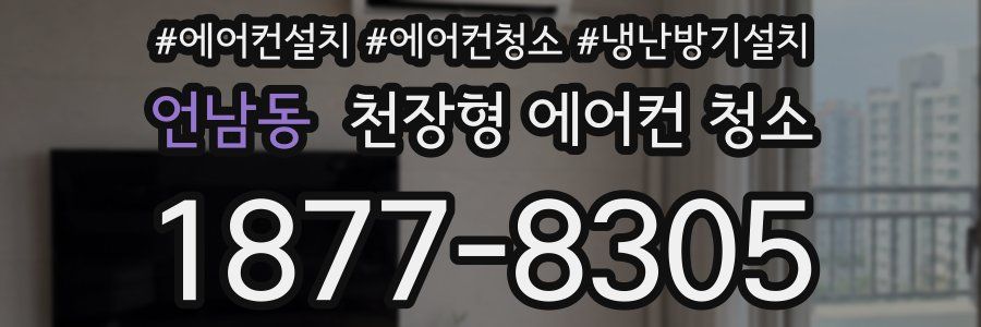 언남동 천장형 에어컨 청소