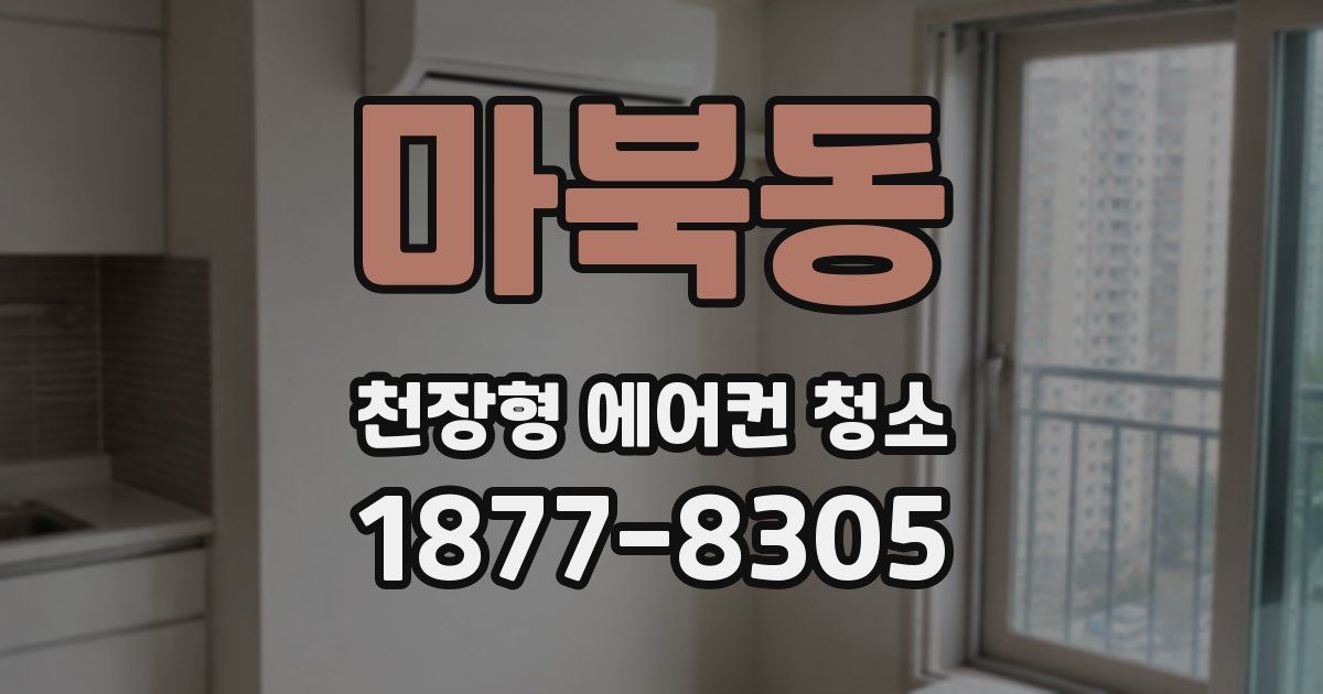 마북동 천장형 에어컨 청소