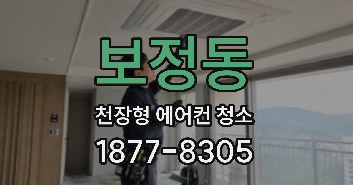 보정동 천장형 에어컨 청소
