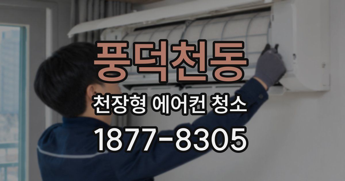 풍덕천동 천장형 에어컨 청소