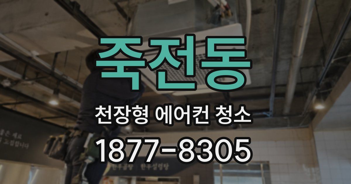 죽전동 천장형 에어컨 청소