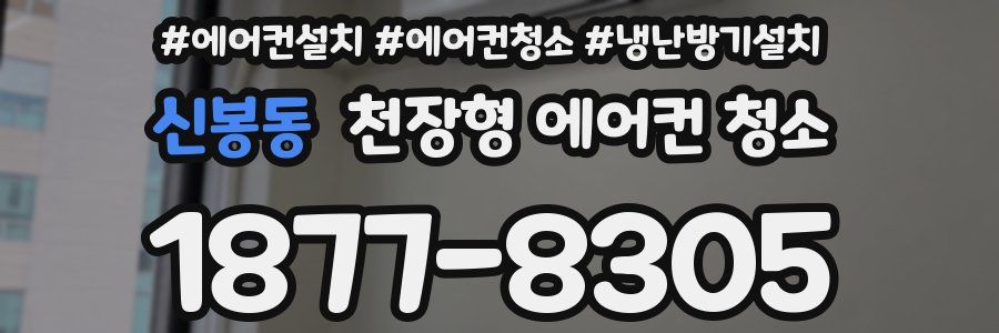 신봉동 천장형 에어컨 청소
