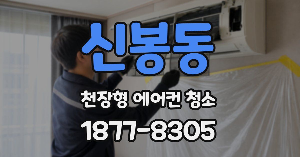 신봉동 천장형 에어컨 청소